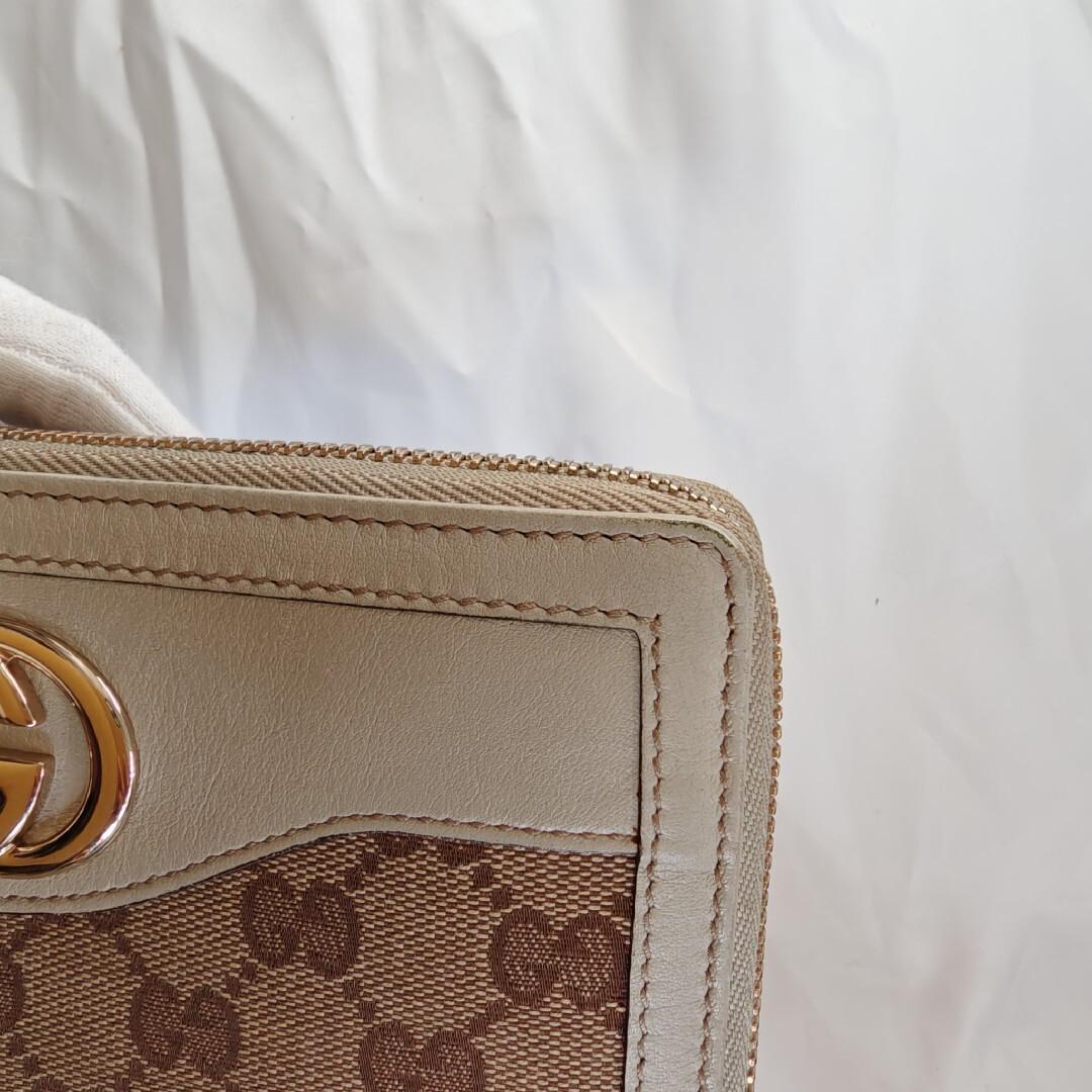 美品　GUCCI　インターロッキング　長財布　コンチネンタル　キャンバス