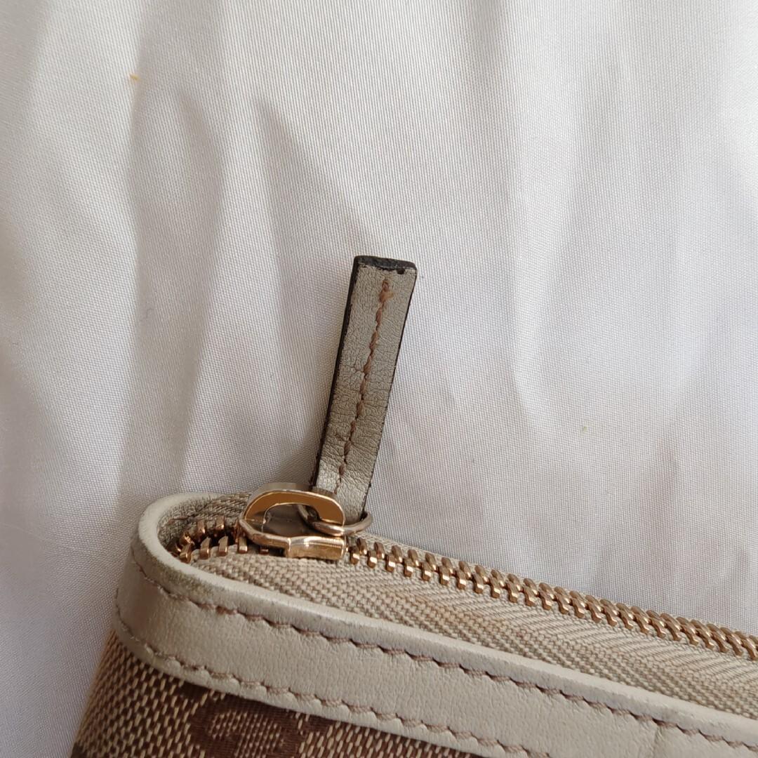 美品　GUCCI　インターロッキング　長財布　コンチネンタル　キャンバス