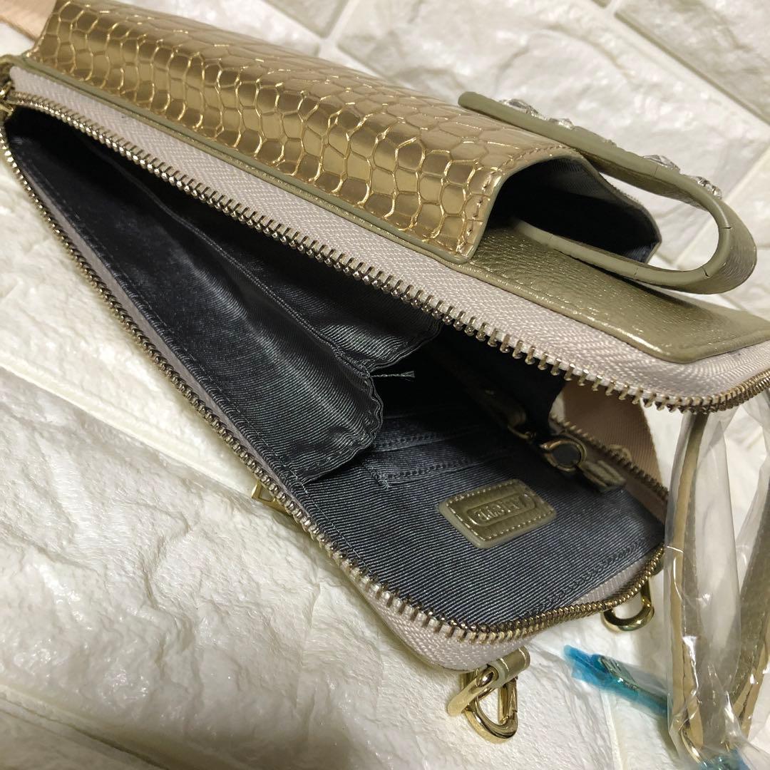 ❤️ GW特別価格❤️♡アビステ♡ビジュー付マルチ2wayバッグ♡