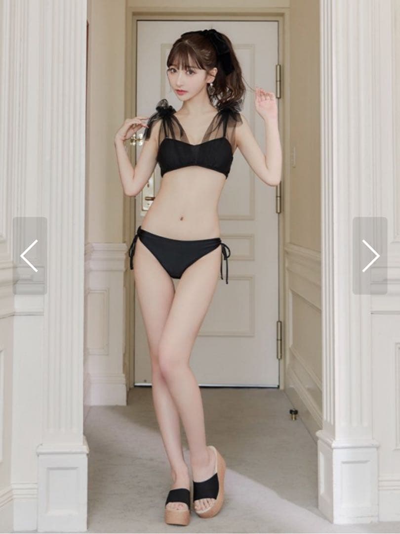 Sugarnine チュールリボン ビキニ 水着 2点セット