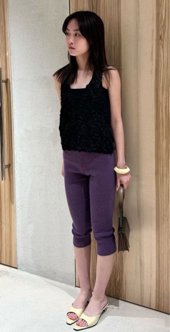 ATTISESSION リブレギンス　バイカーパンツ