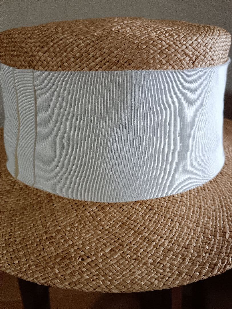 Poise ポイズ　ラフィア　太リボン麦わら帽子 ヴェリテクール