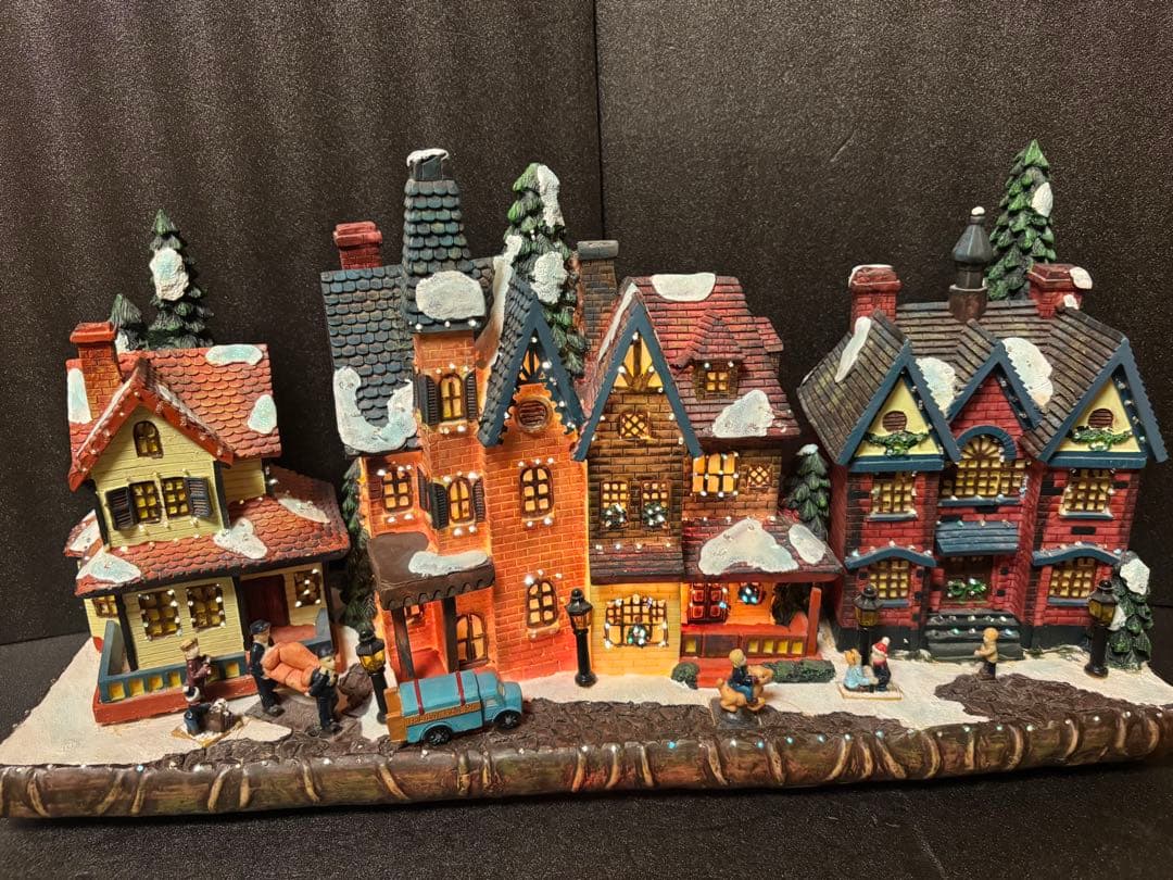 51cmクリスマスビレッジ ハウスライト イルミネーション ジオラマタウン