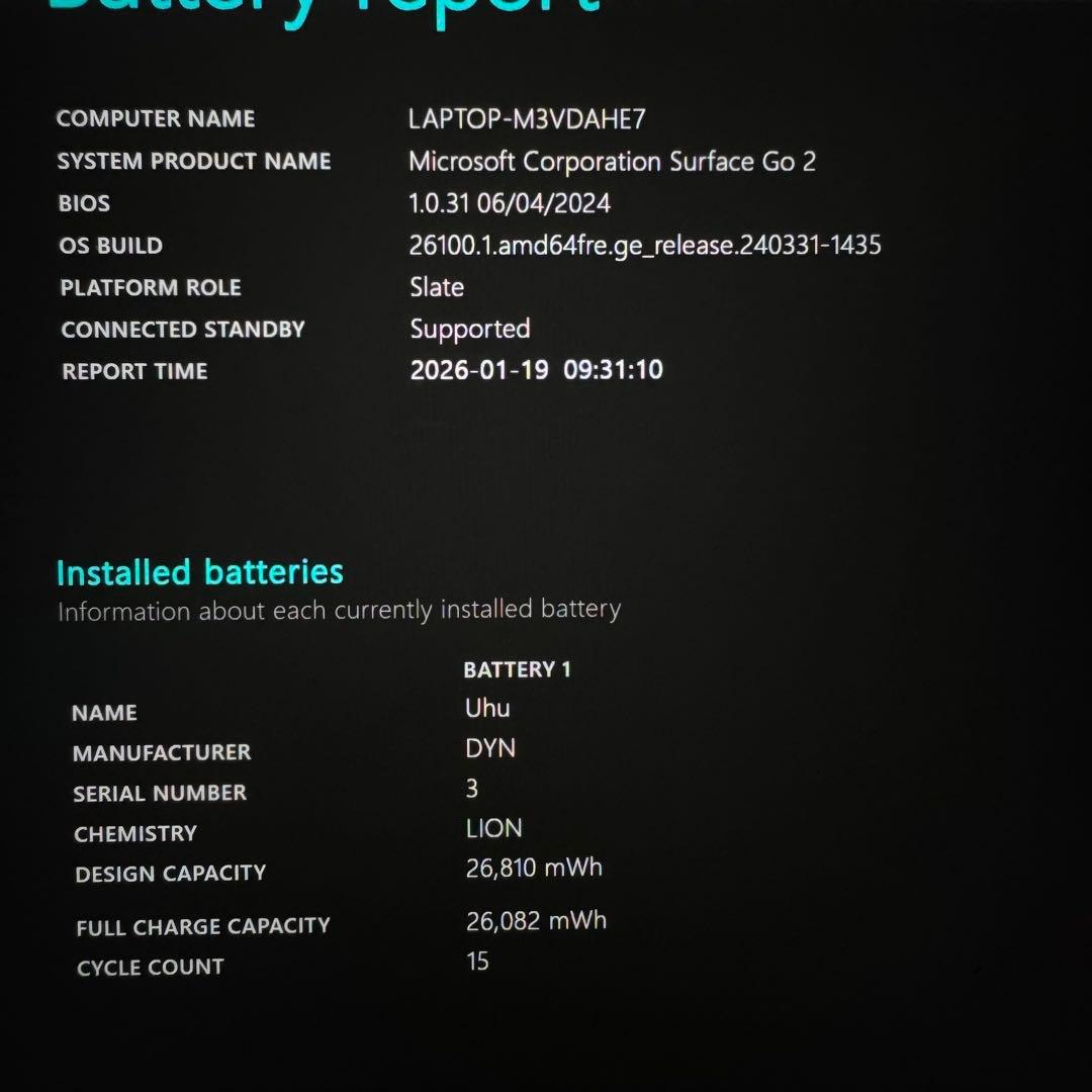 【準新品・LTE】 Surface Go2 m3 8G/128G Office