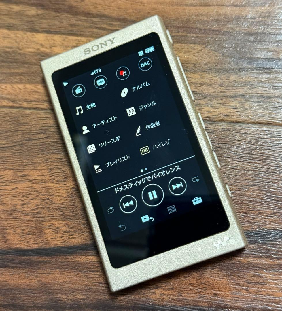 美品！バッテリ良好ソニー ウォークマン NW-A45 16GBシャンパンゴールド