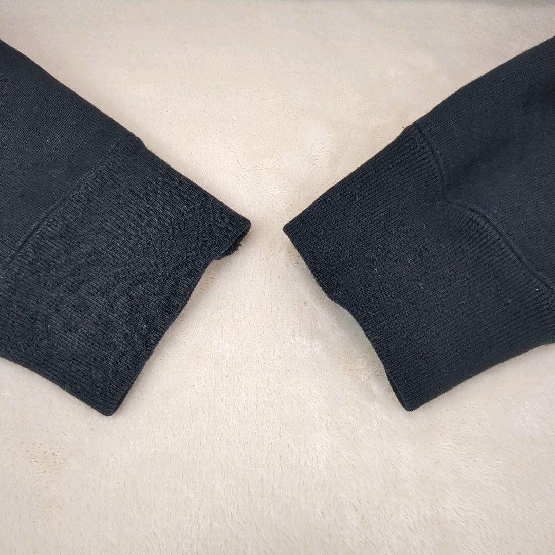 ワコマリア ワンポイント スウェット バックプリント ブラック Sサイズ