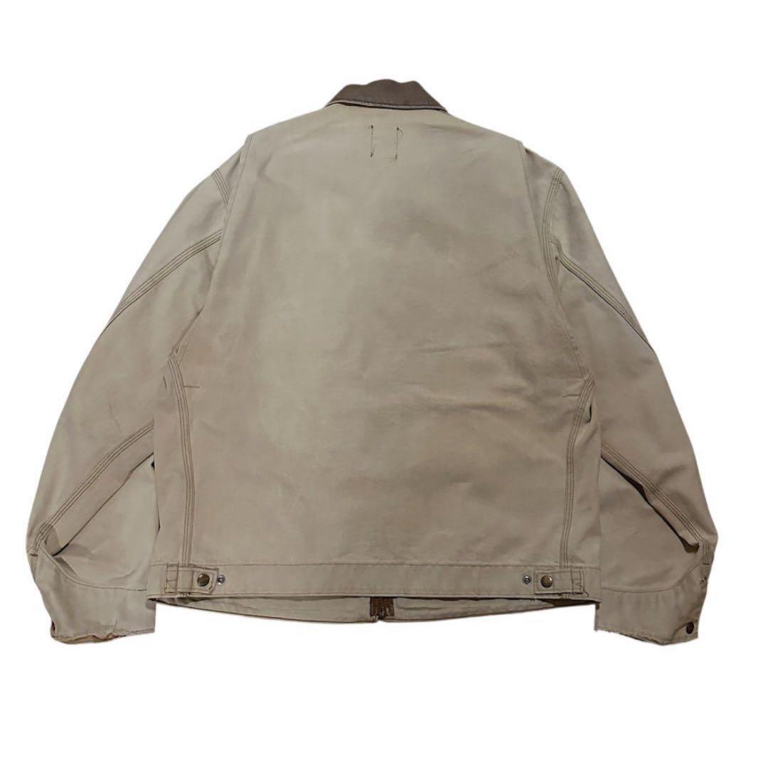 80s カーハート デトロイトジャケット 裏地なし L フェード