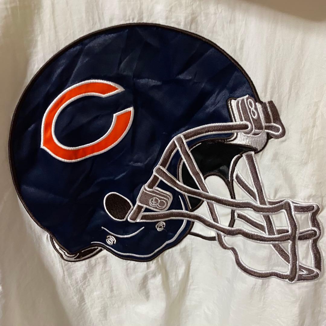 NFL シカゴベアーズ　ハーフジップ中綿フーディスタジャン