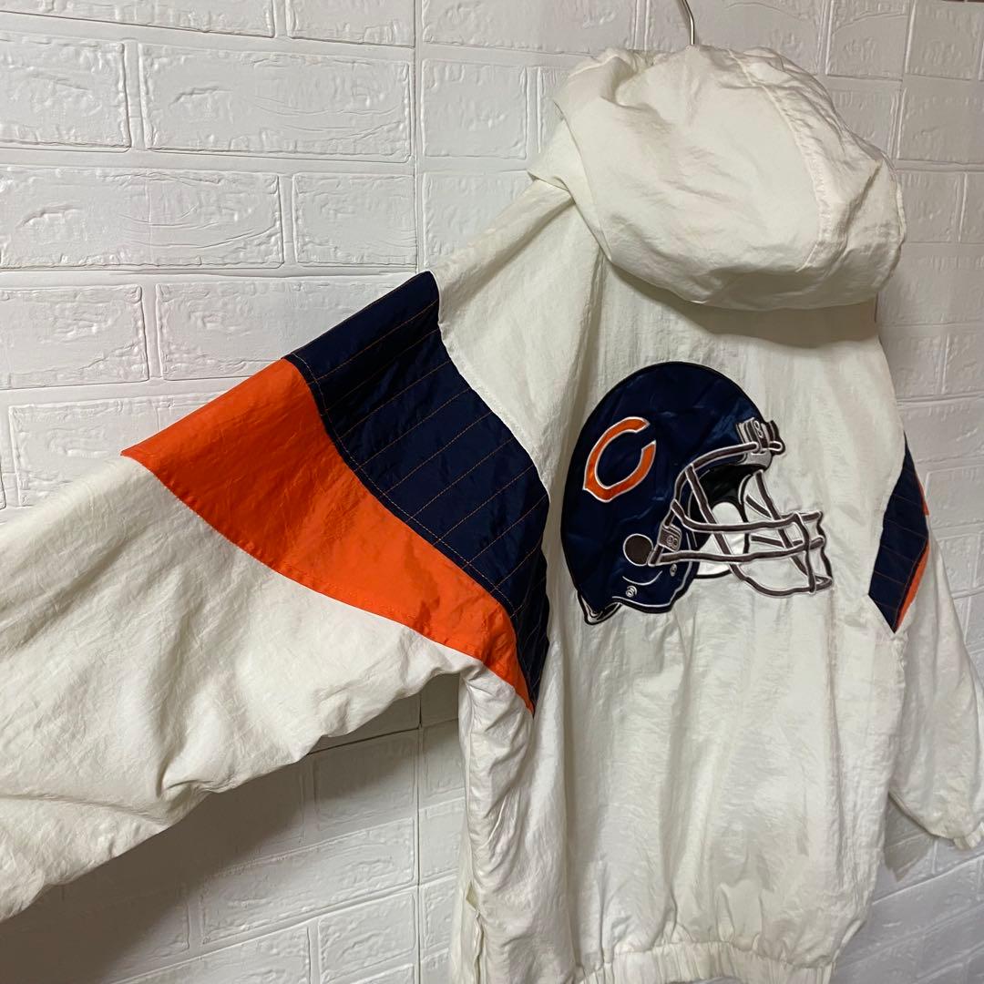 NFL シカゴベアーズ　ハーフジップ中綿フーディスタジャン
