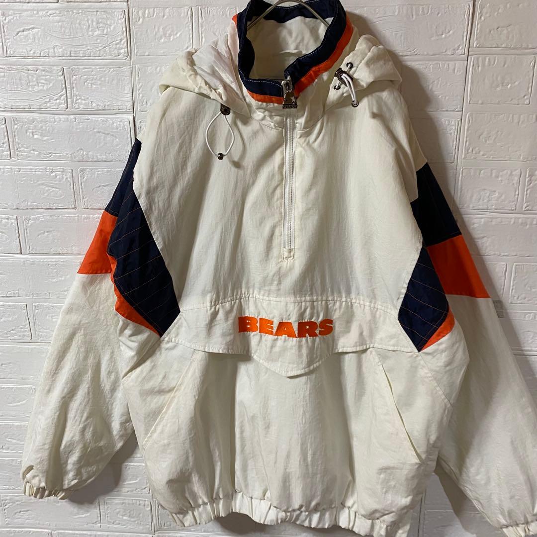 NFL シカゴベアーズ　ハーフジップ中綿フーディスタジャン