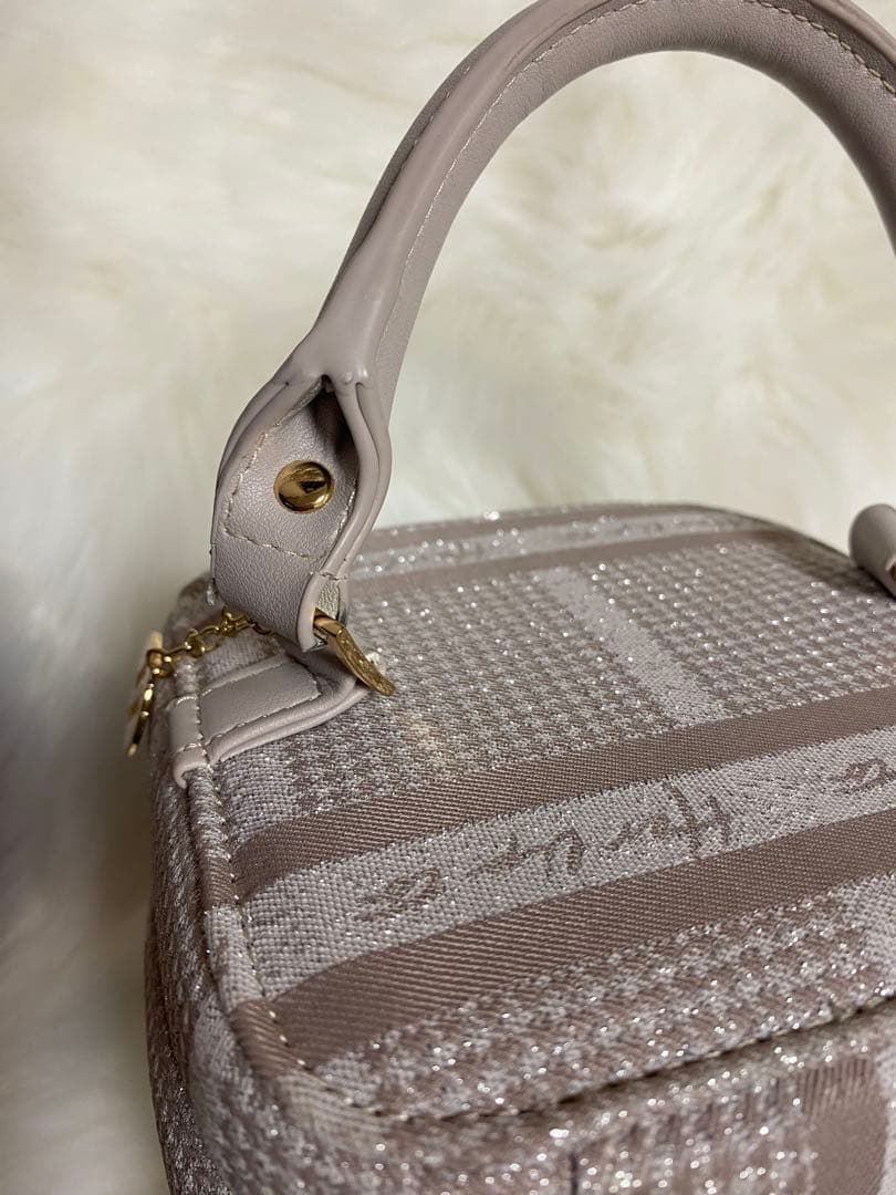 バッグ herlipto HLT Jacquard Vanity Bag pink