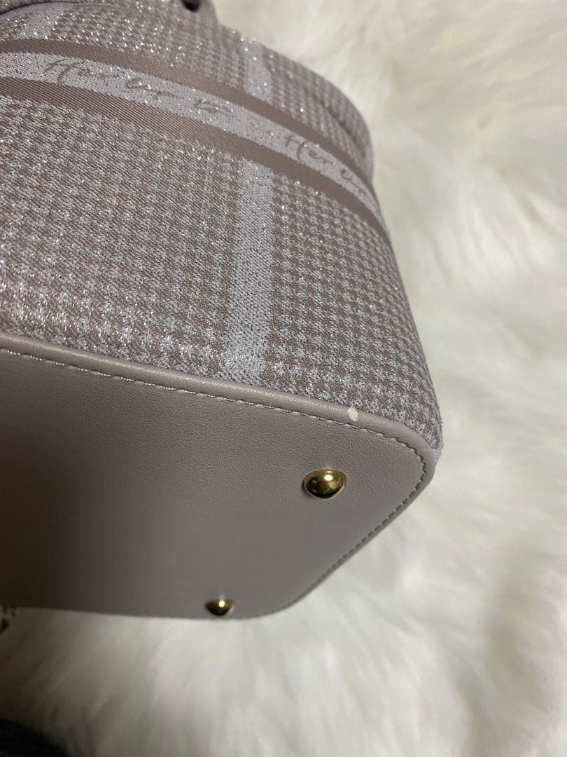 バッグ herlipto HLT Jacquard Vanity Bag pink