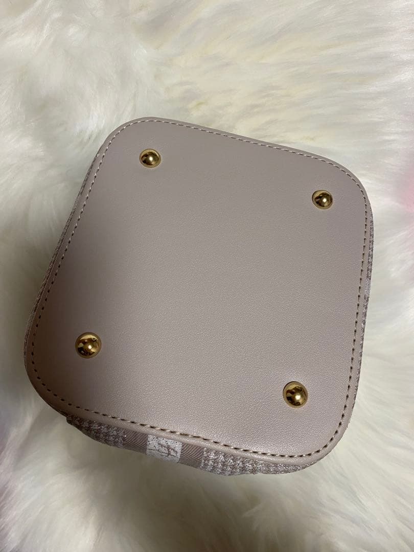 バッグ herlipto HLT Jacquard Vanity Bag pink