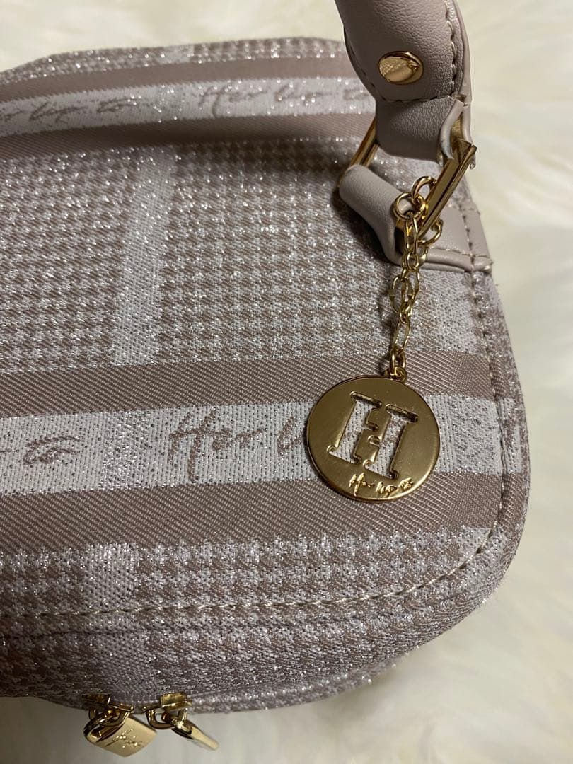 バッグ herlipto HLT Jacquard Vanity Bag pink