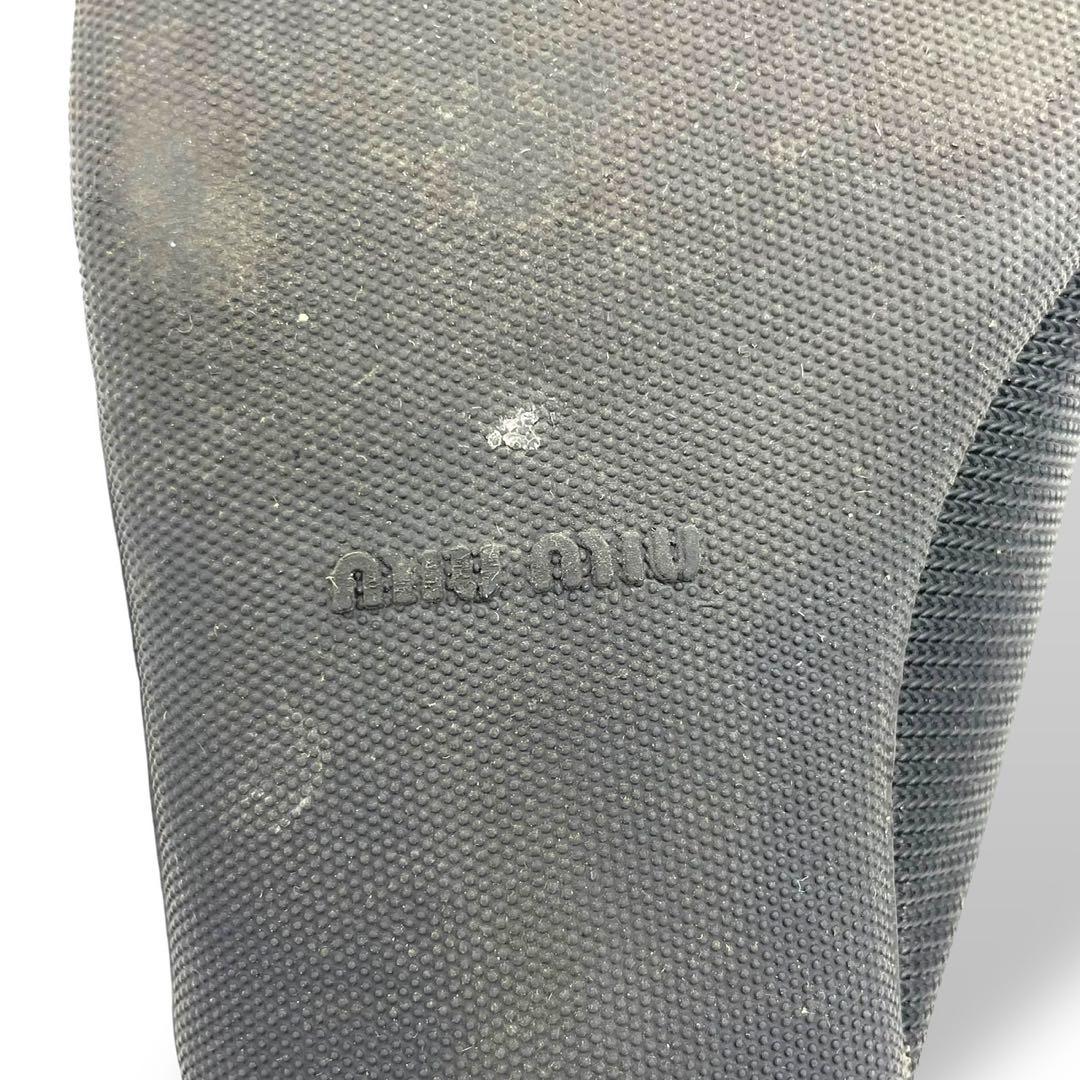 靴 Miu Miu 00s archive Mules black ribbon