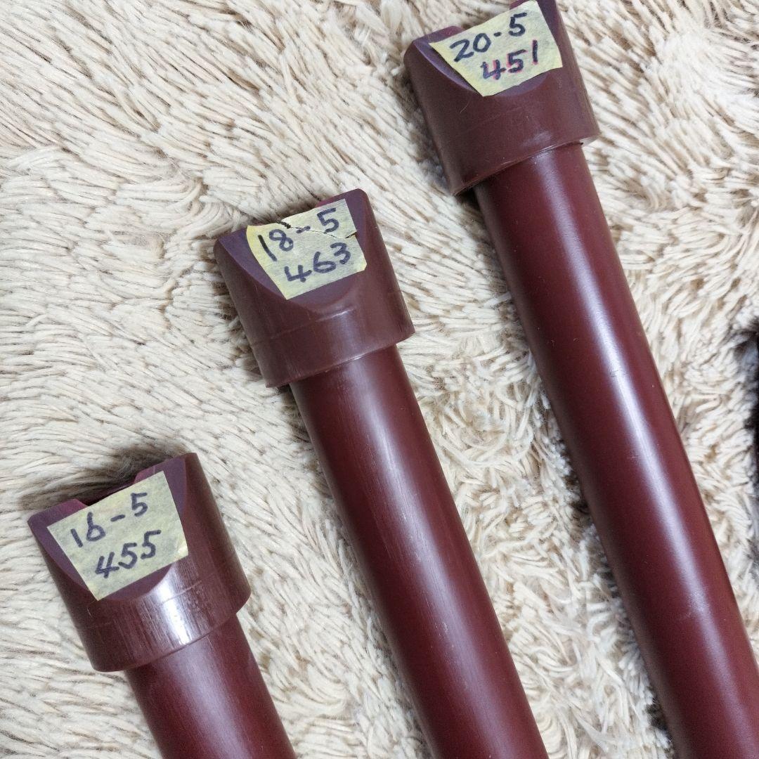 HT管３本セット（１尺６寸、１尺８寸、２尺０寸の各１本、すべて５孔）