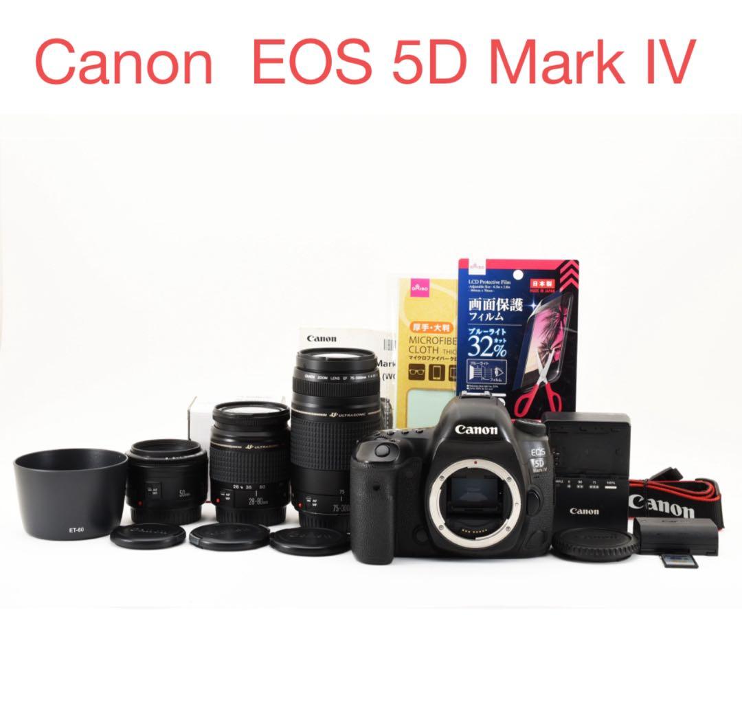 Canon EOS 5D Mark IV標準&望遠&単焦点トリプルレンズセット
