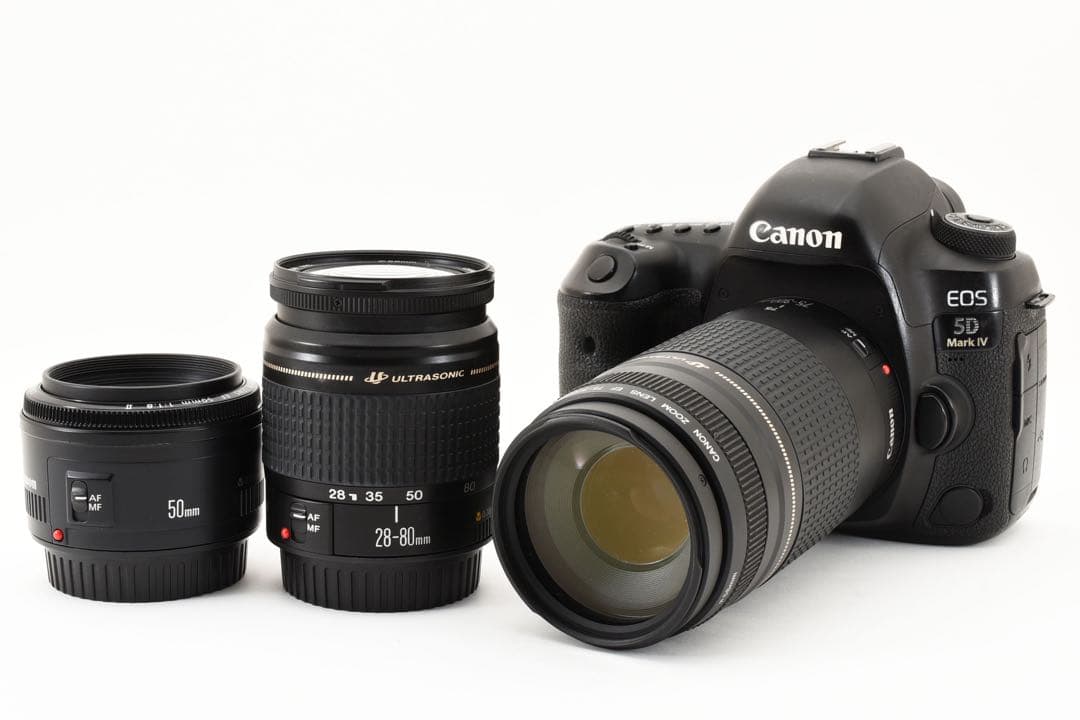 Canon EOS 5D Mark IV標準&望遠&単焦点トリプルレンズセット
