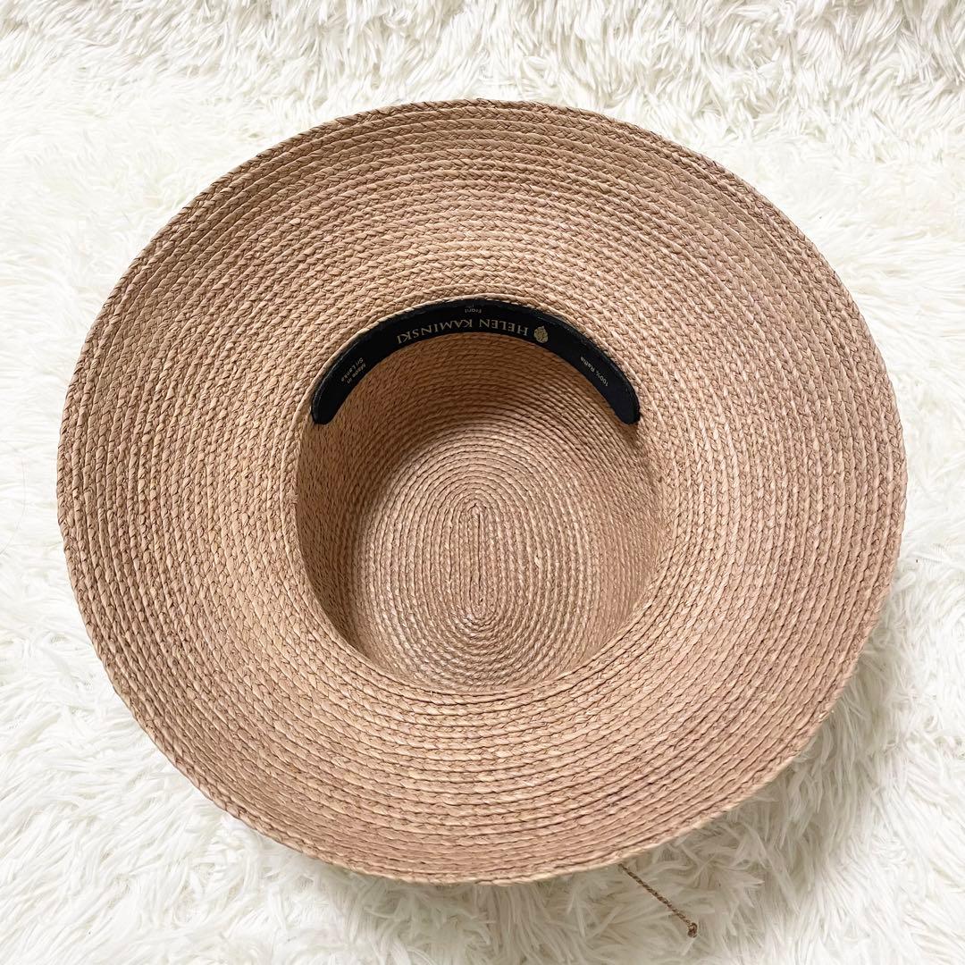 美品✨ヘレンカミンスキー　吉川ひなの着用 ニューポート　ラフィアハット　リボン