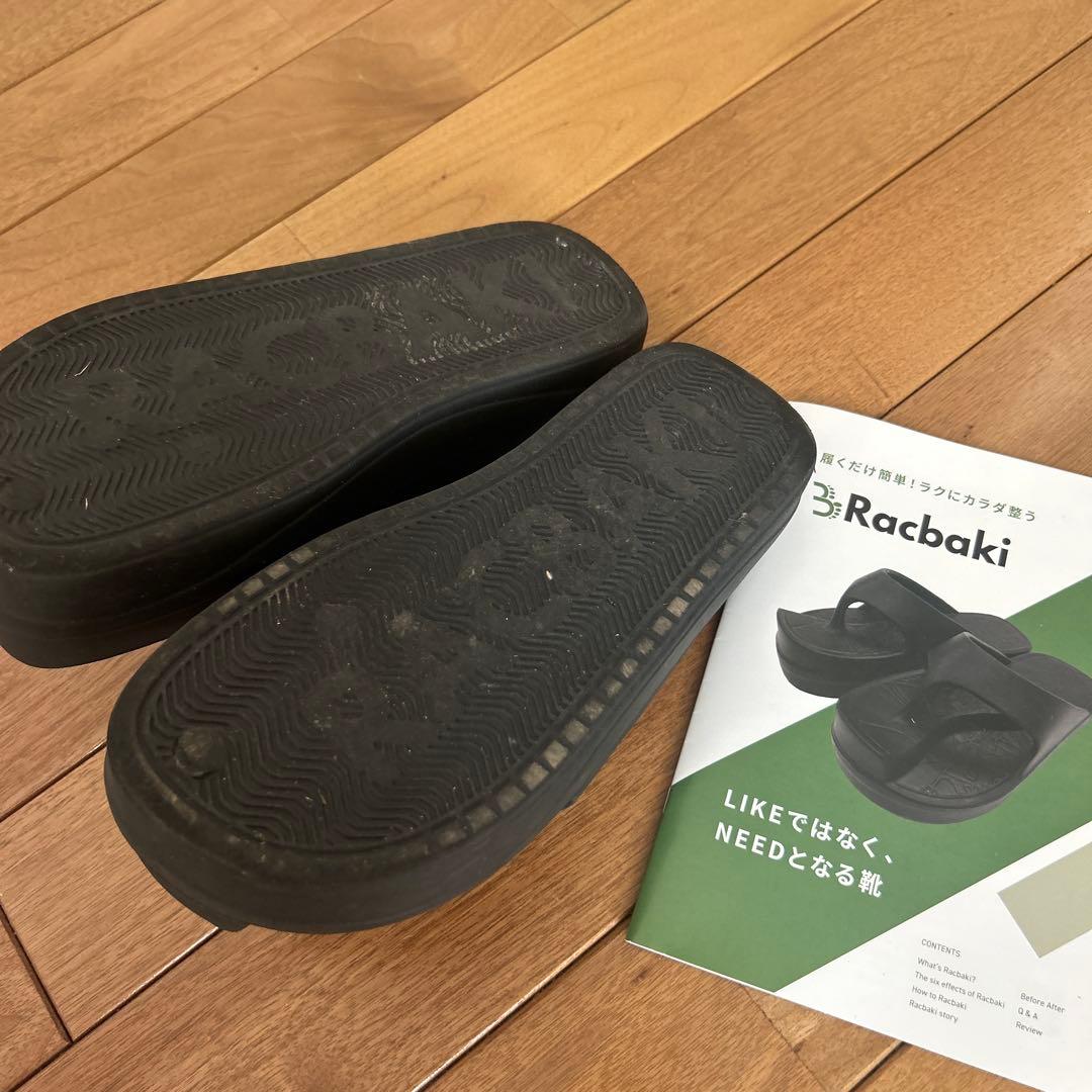 ラクバキ　racbaki イージーサンダル　ブラック