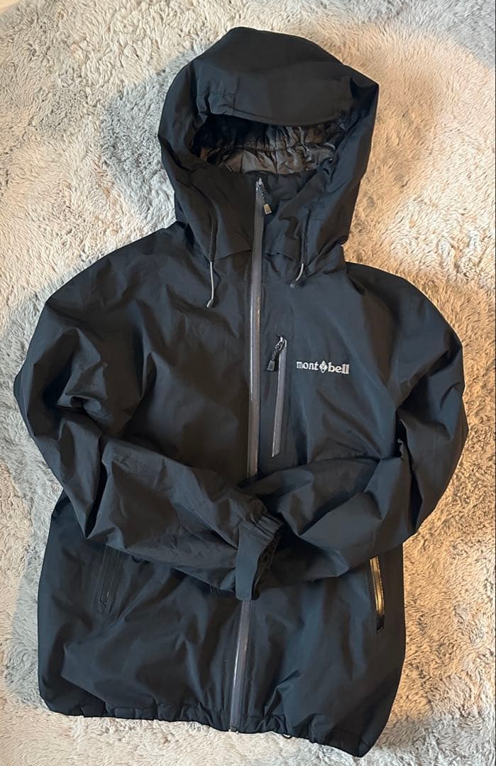 【美品】モンベル　パウダーステップパーカ　M ブラック