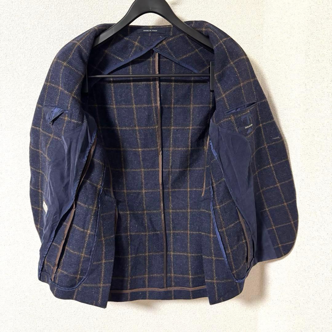 TAGLIATORE タリアトーレ ネイビー チェック柄 テーラードジャケット
