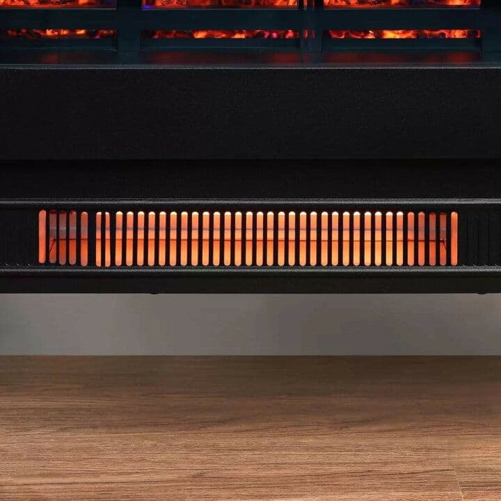 あと2台になりました　激安　電気ヒーター 暖炉風デザイン リモコン付き