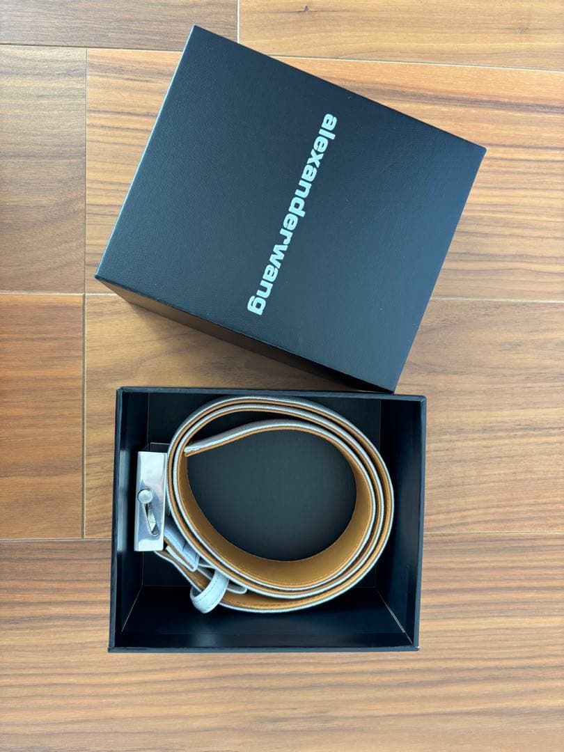 アレキサンダーワン　alexanderwang ベルト　白　ホワイト　ロゴベルト