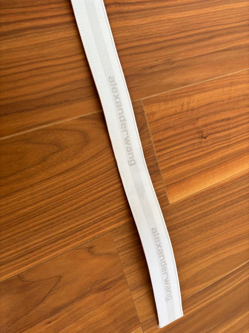 アレキサンダーワン　alexanderwang ベルト　白　ホワイト　ロゴベルト