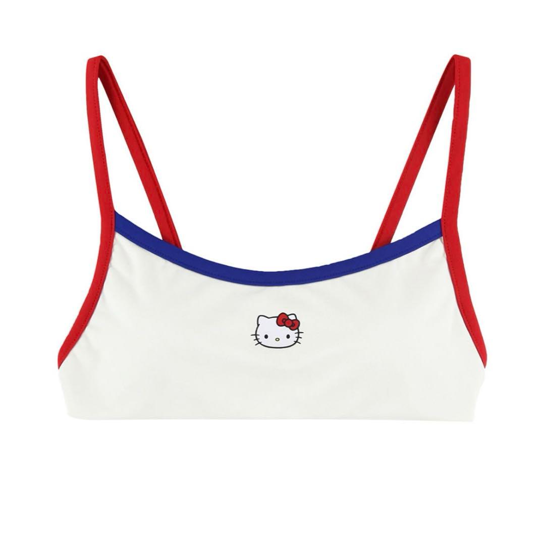 スポーティ セパレート水着 ホワイト/レッド/ブルー