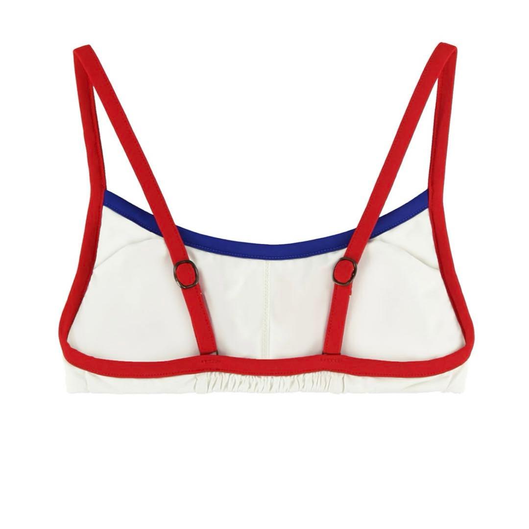 スポーティ セパレート水着 ホワイト/レッド/ブルー