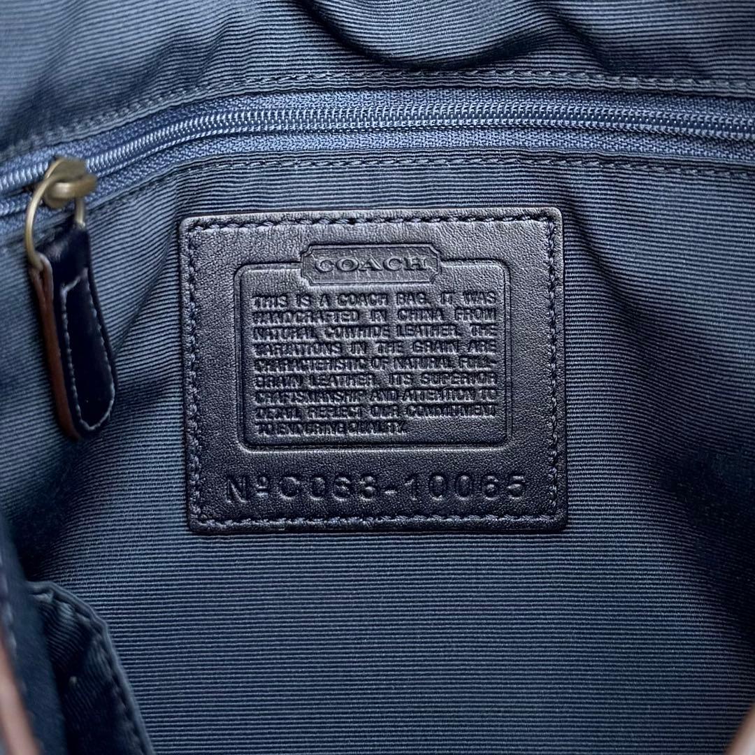 COACH ショルダーバッグ スタッズ カットワーク ブルー ヴィンテージ