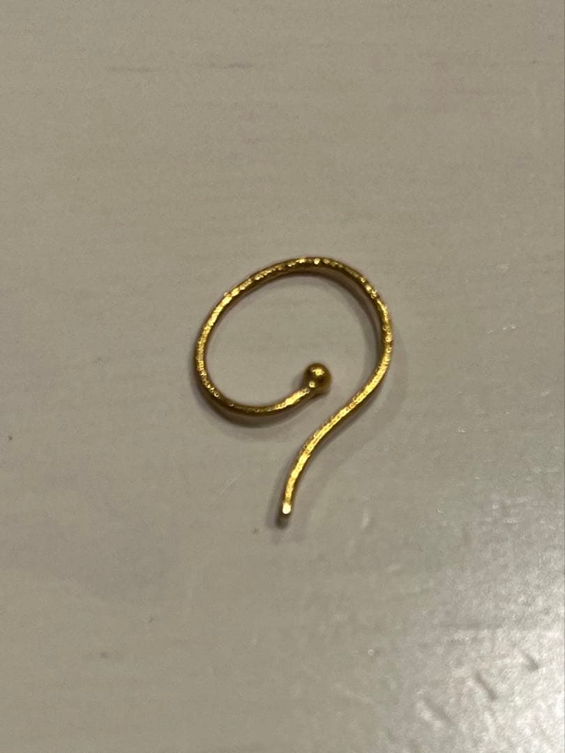 ヨーガンレール ゴールド ピアス フック　片耳