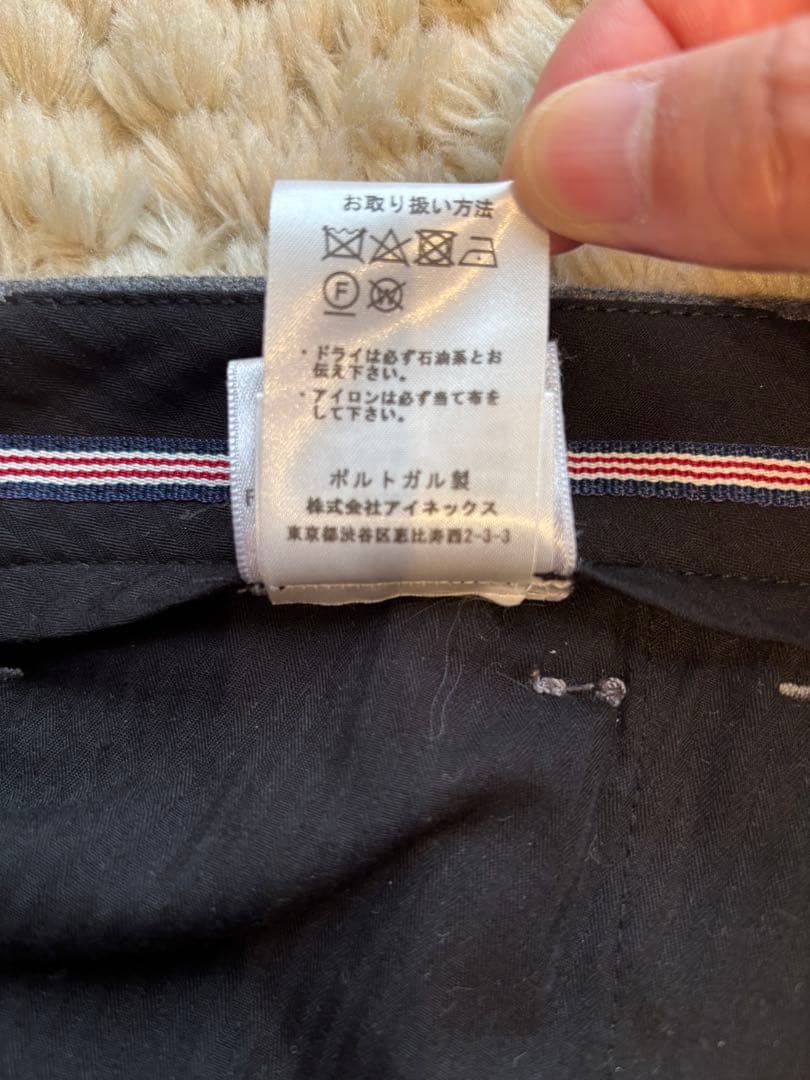 新品未使用　ATELIER ZINS グレー フランネル　ワイドスラックス