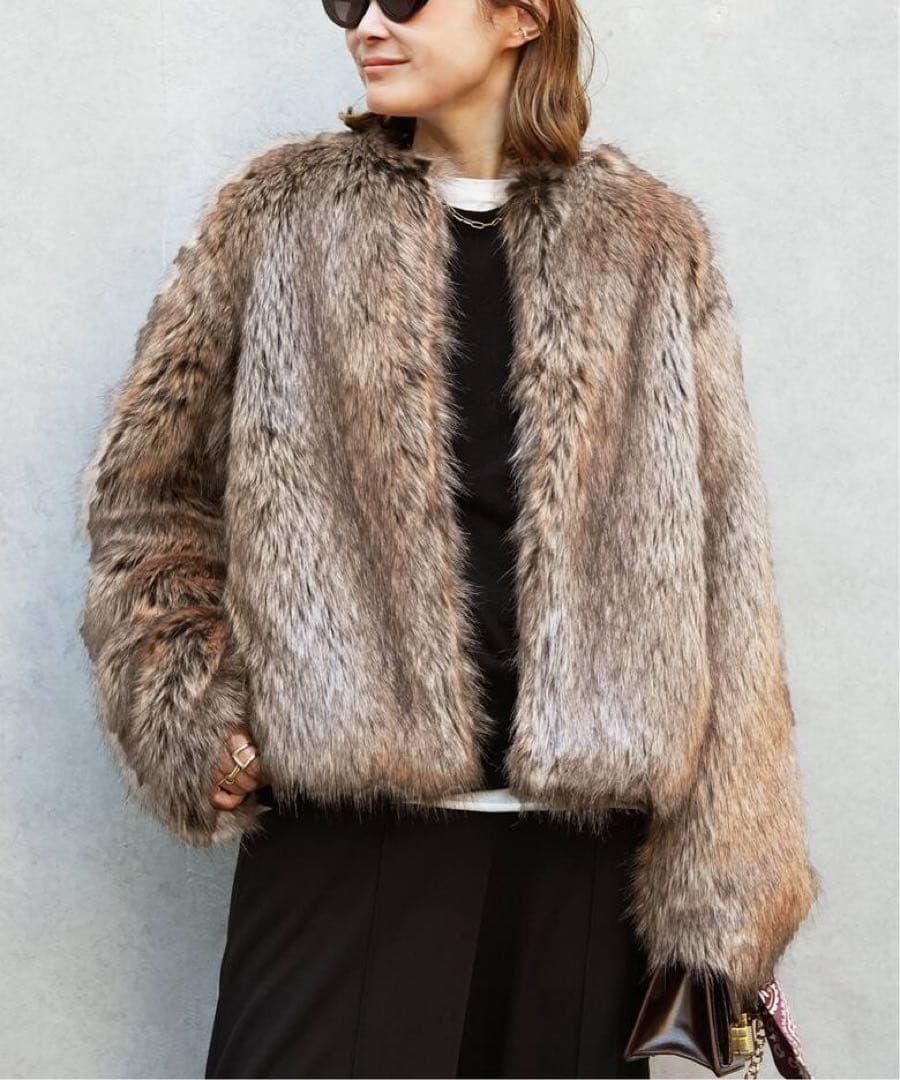 新品　ドゥーズィエムクラス　Jane fur ジャケット