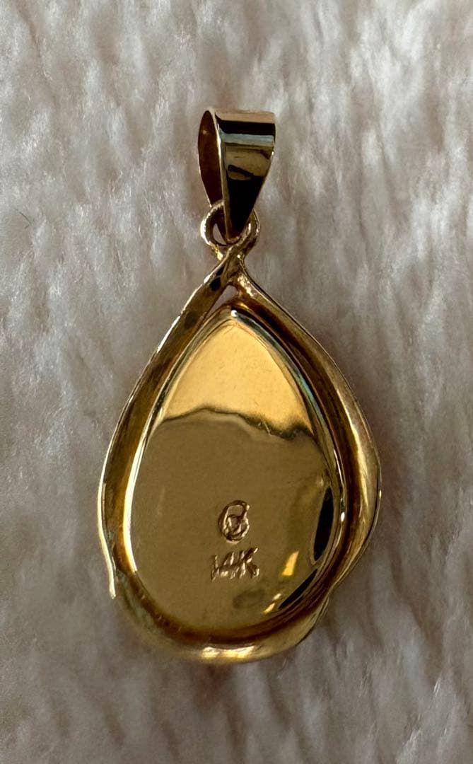 14金 14K アンモライト ペンダントトップ