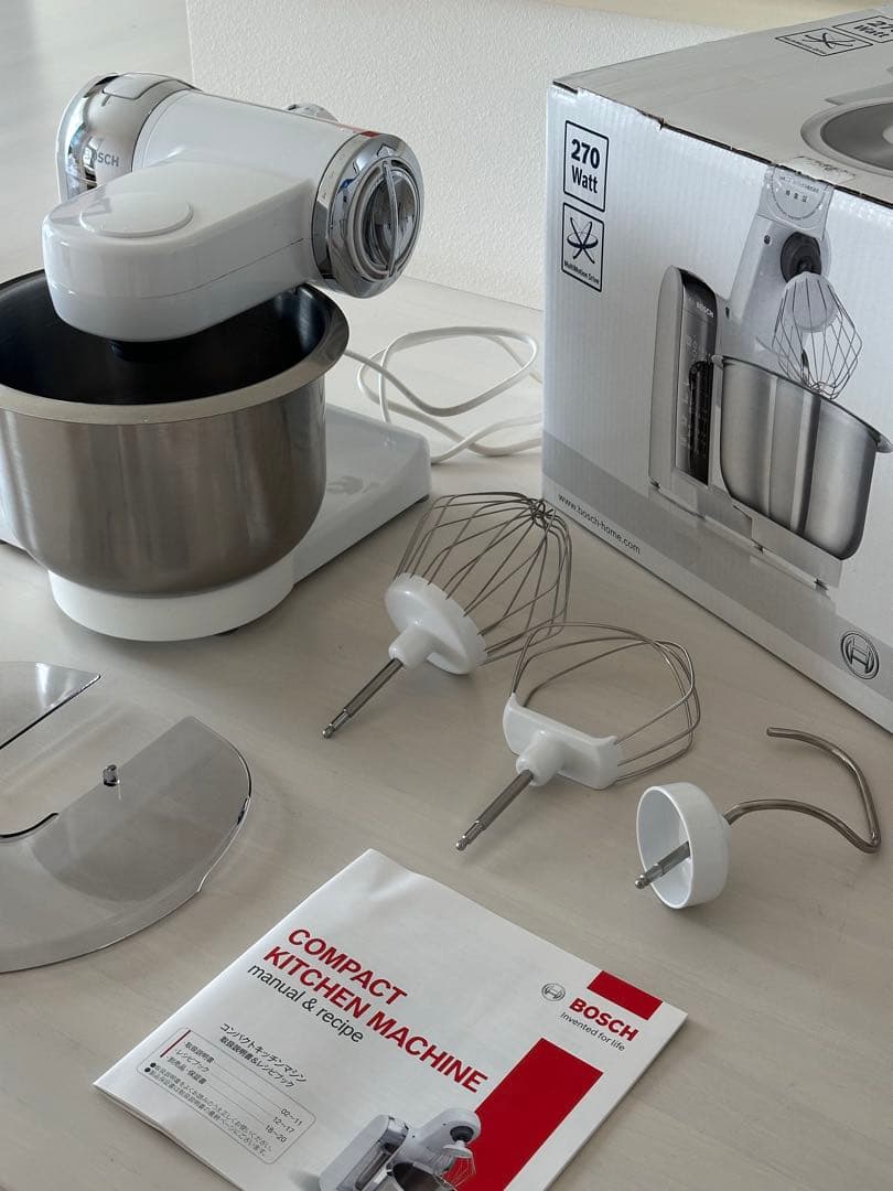 BOSCH コンパクトキッチンマシン 270W スタンドミキサー
