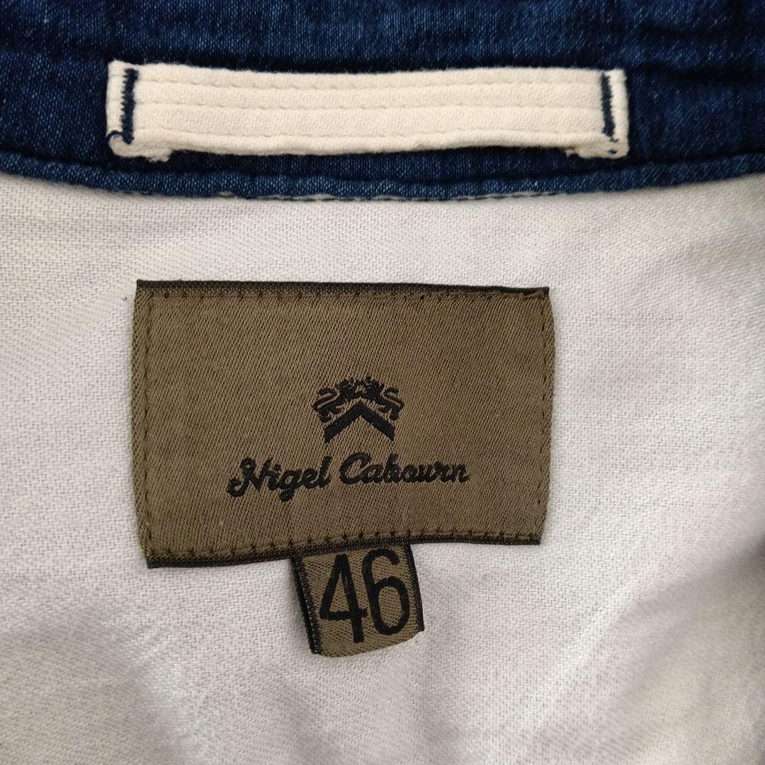 NIGEL CABOURN インディゴシャツジャケット テーラードジャケット