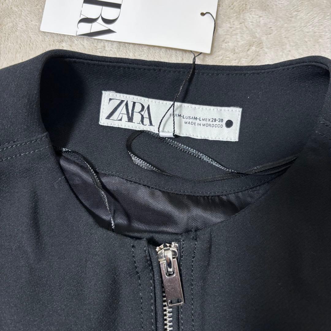 ZARA オーバーサイズボリュームベスト　ブラック