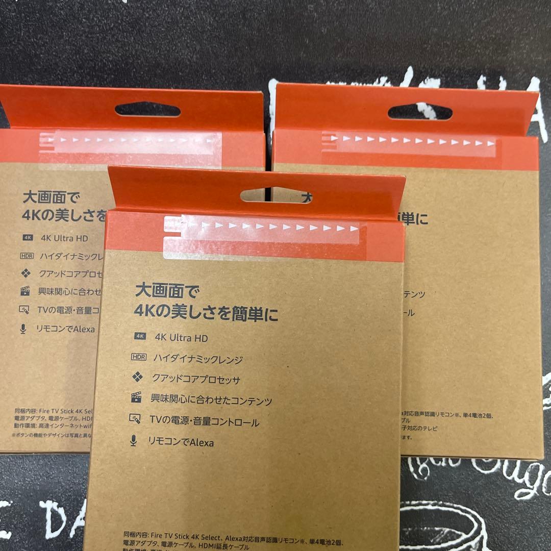 Fire TV Stick 4K Select 8GB Wi-Fi 5 3個