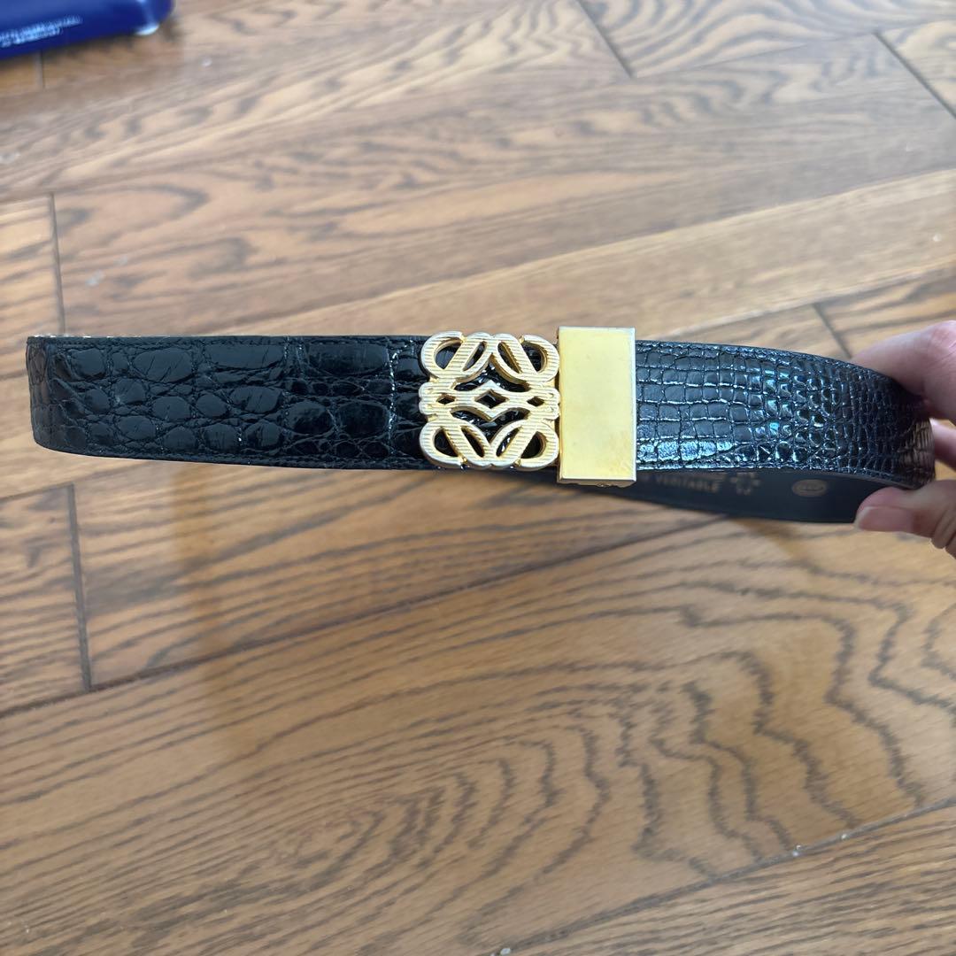 ロエベ　アナグラム　レザーベルト