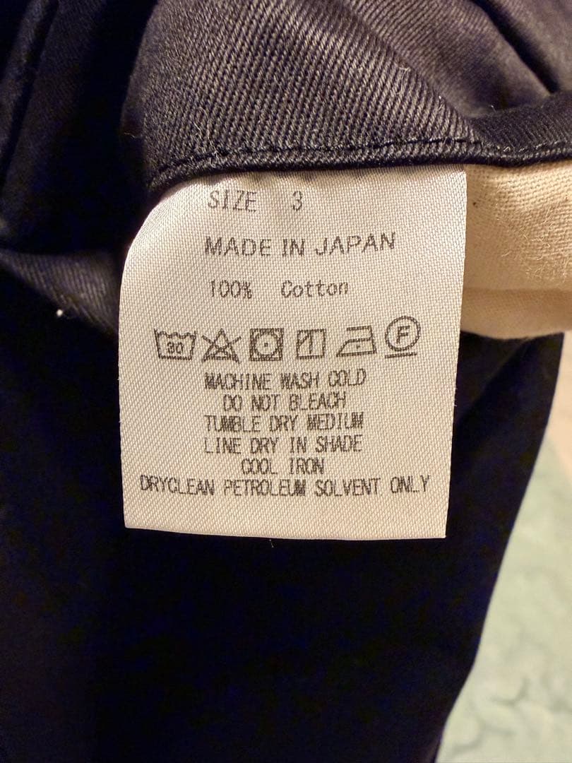 新品未使用 MARKAWAER 1TUCK PEGTOP CHINO ブラック