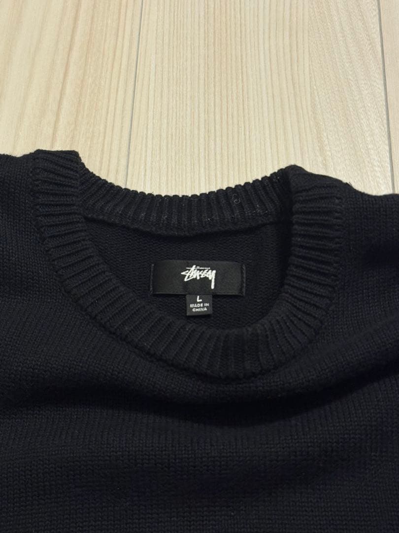 トップス Stussy Orchid Knit Sweater Black