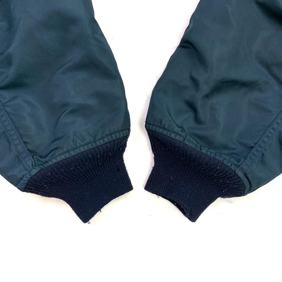 90s USA製 アルファ L-2B フライトジャケット 紺 XL　D479