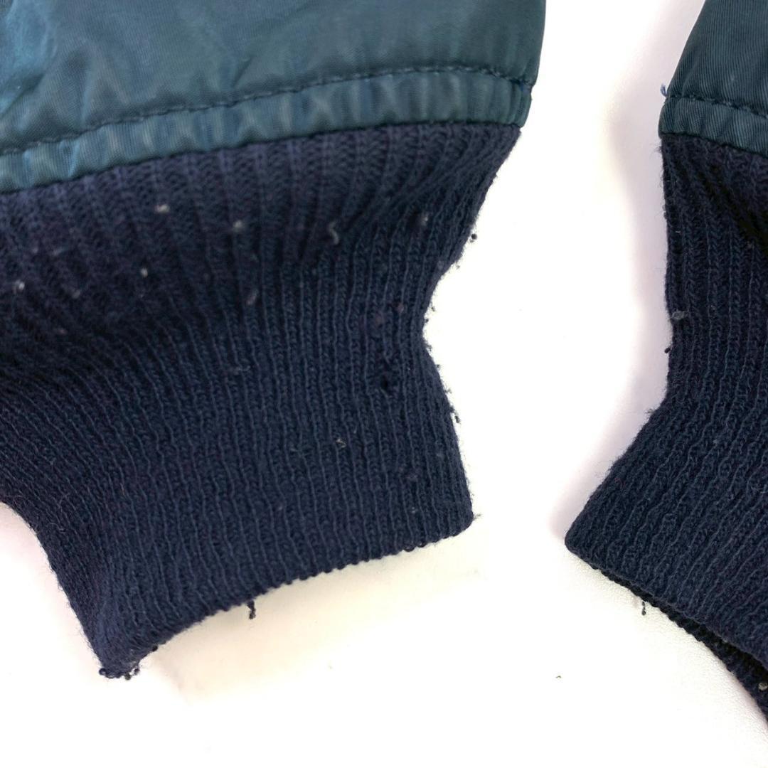 90s USA製 アルファ L-2B フライトジャケット 紺 XL　D479