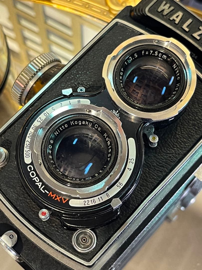 WALZFLEX 二眼レフ Nitto Kominar 7.5cm f3.5