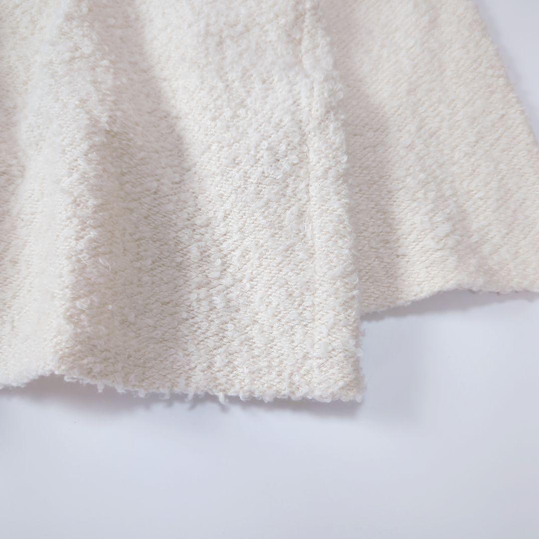 ババグーリ 22AW コットンループ ワイドカットソー 白 ヨーガンレール