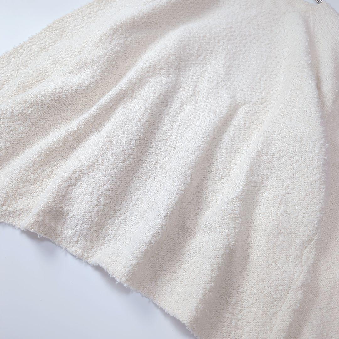 ババグーリ 22AW コットンループ ワイドカットソー 白 ヨーガンレール