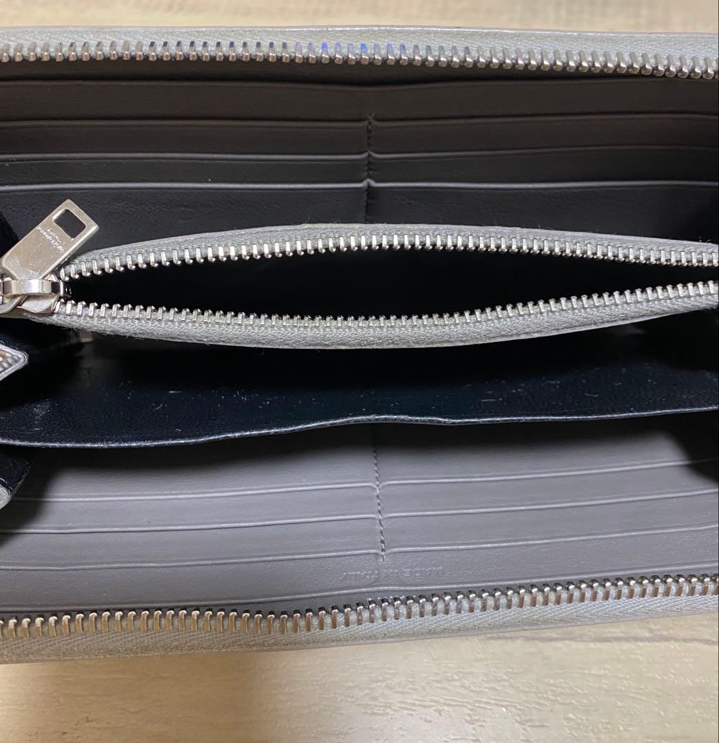 SAINT LAURENT グレー 長財布 YSLロゴ