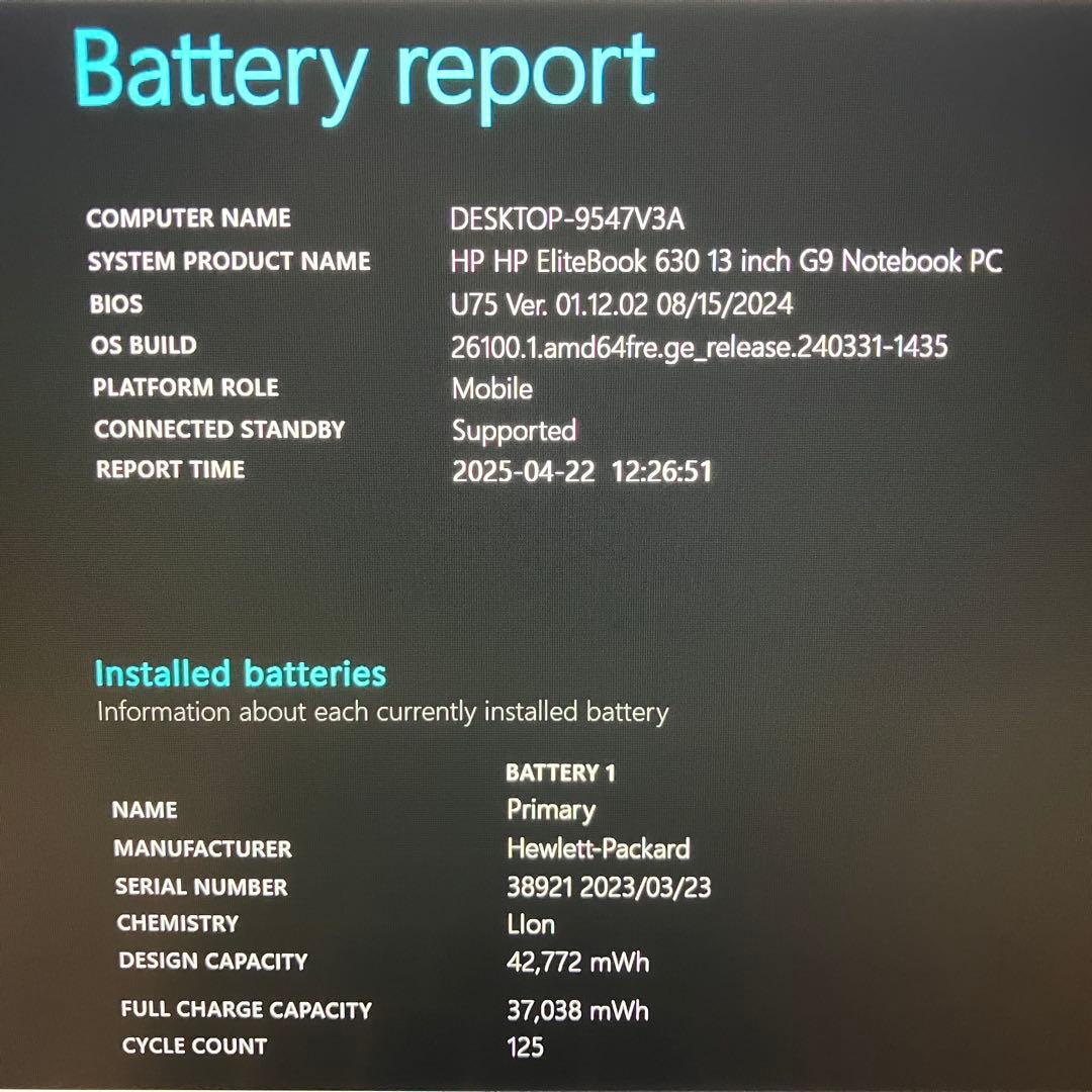 準美品 HP 630 G9 第12世代 i5 16GB SSD FHD オフィス